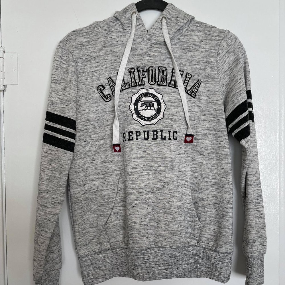 California Hoodie Gray Unisex Size S